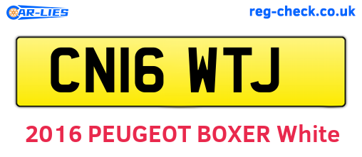 CN16WTJ are the vehicle registration plates.