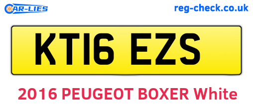 KT16EZS are the vehicle registration plates.