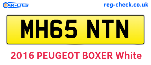 MH65NTN are the vehicle registration plates.