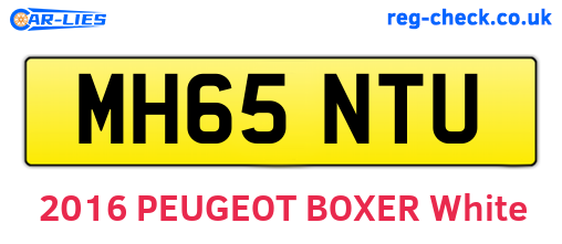 MH65NTU are the vehicle registration plates.