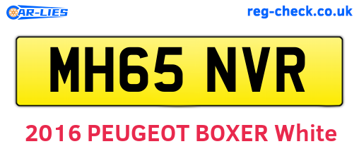 MH65NVR are the vehicle registration plates.