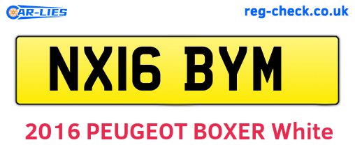 NX16BYM are the vehicle registration plates.