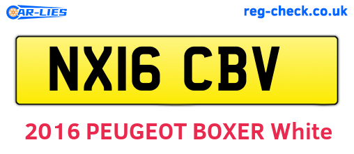 NX16CBV are the vehicle registration plates.