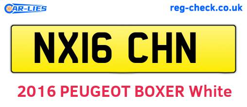 NX16CHN are the vehicle registration plates.