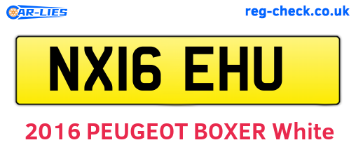NX16EHU are the vehicle registration plates.