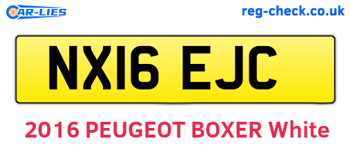 NX16EJC are the vehicle registration plates.