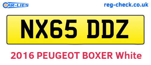 NX65DDZ are the vehicle registration plates.
