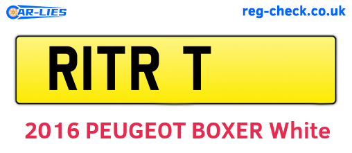 R1TRT are the vehicle registration plates.