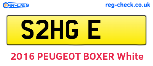 S2HGE are the vehicle registration plates.