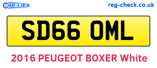 SD66OML are the vehicle registration plates.