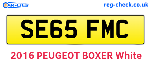 SE65FMC are the vehicle registration plates.
