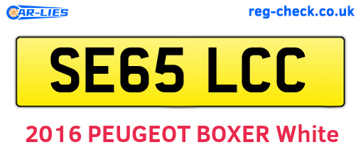 SE65LCC are the vehicle registration plates.