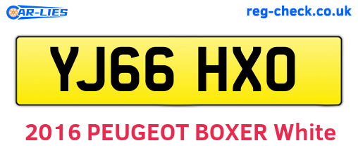 YJ66HXO are the vehicle registration plates.