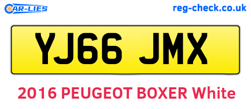 YJ66JMX are the vehicle registration plates.