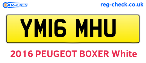 YM16MHU are the vehicle registration plates.