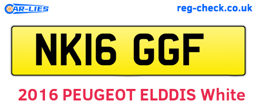 NK16GGF are the vehicle registration plates.