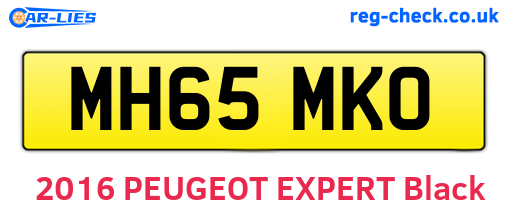 MH65MKO are the vehicle registration plates.