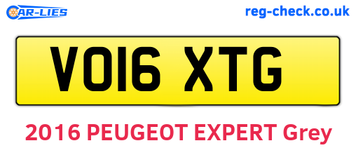 VO16XTG are the vehicle registration plates.