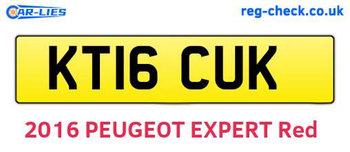 KT16CUK are the vehicle registration plates.