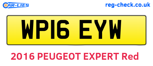 WP16EYW are the vehicle registration plates.
