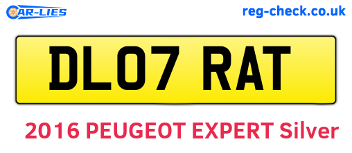 DL07RAT are the vehicle registration plates.