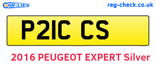 P21CCS are the vehicle registration plates.