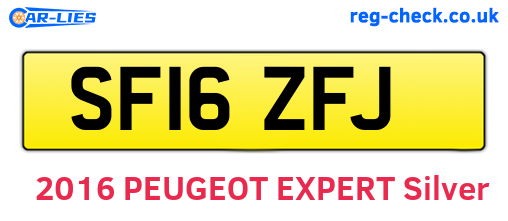 SF16ZFJ are the vehicle registration plates.
