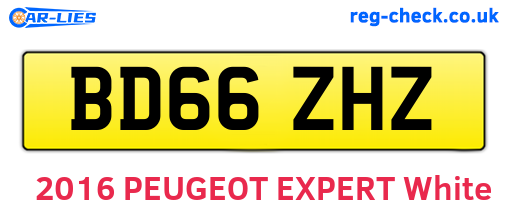 BD66ZHZ are the vehicle registration plates.
