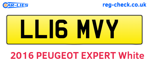 LL16MVY are the vehicle registration plates.