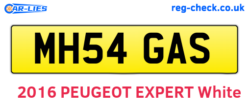 MH54GAS are the vehicle registration plates.