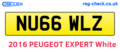 NU66WLZ are the vehicle registration plates.