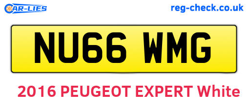 NU66WMG are the vehicle registration plates.