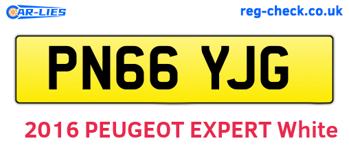 PN66YJG are the vehicle registration plates.