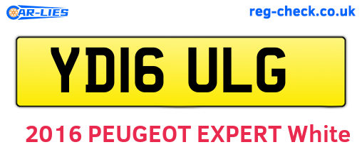 YD16ULG are the vehicle registration plates.