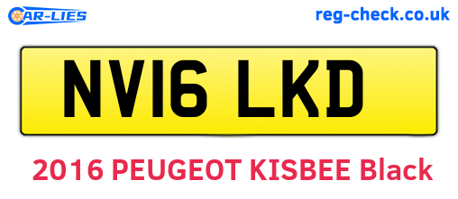 NV16LKD are the vehicle registration plates.