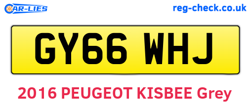 GY66WHJ are the vehicle registration plates.