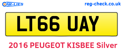 LT66UAY are the vehicle registration plates.