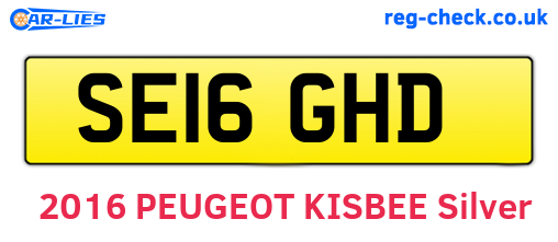 SE16GHD are the vehicle registration plates.
