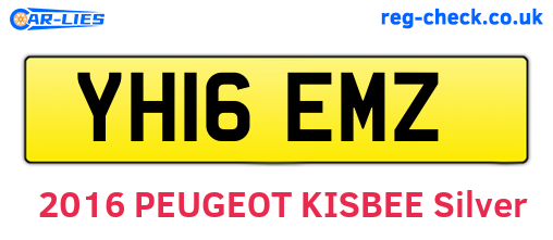 YH16EMZ are the vehicle registration plates.