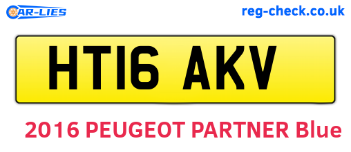 HT16AKV are the vehicle registration plates.