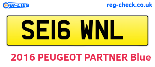 SE16WNL are the vehicle registration plates.