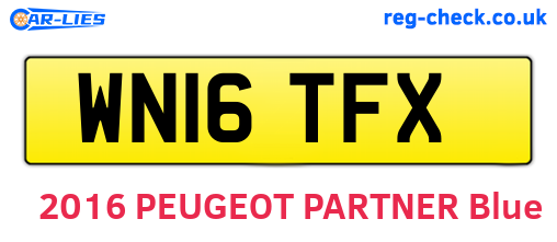 WN16TFX are the vehicle registration plates.