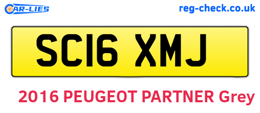 SC16XMJ are the vehicle registration plates.