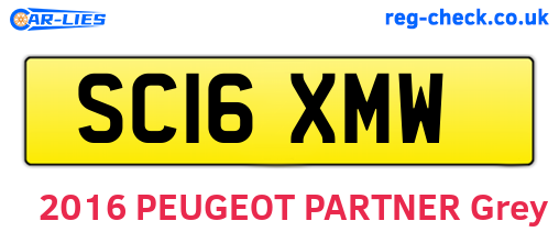 SC16XMW are the vehicle registration plates.