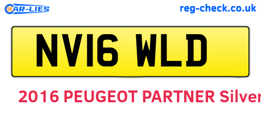 NV16WLD are the vehicle registration plates.