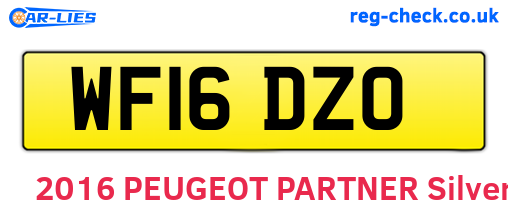WF16DZO are the vehicle registration plates.