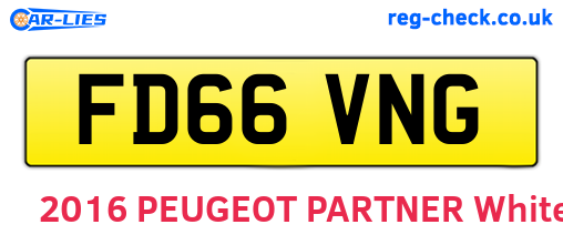 FD66VNG are the vehicle registration plates.