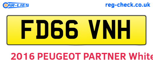 FD66VNH are the vehicle registration plates.