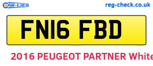 FN16FBD are the vehicle registration plates.