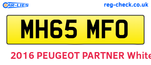 MH65MFO are the vehicle registration plates.